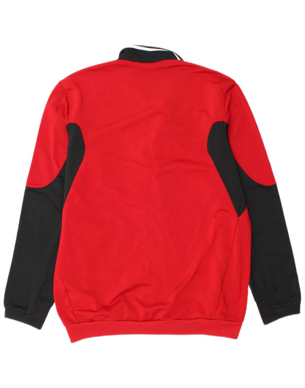 Giacca da tuta da uomo ADIDAS UK 36/38 Small Poliestere color block rosso