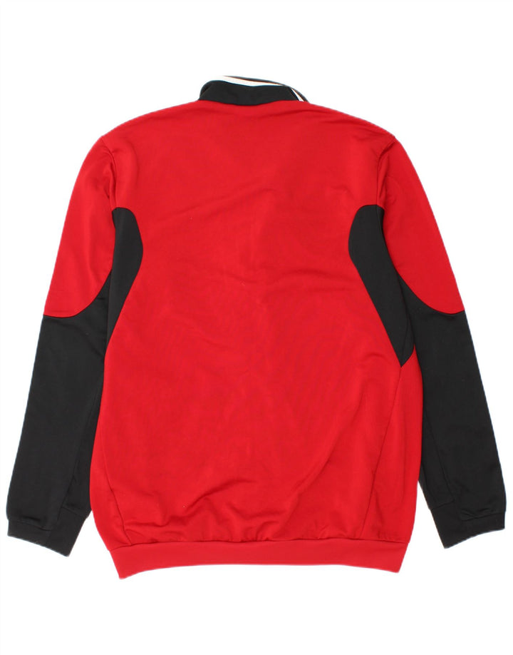Giacca da tuta da uomo ADIDAS UK 36/38 Small Poliestere color block rosso