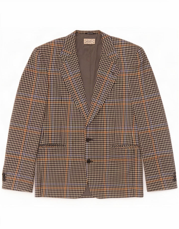 Ferre Giacca blazer da uomo a 2 bottoni IT 52 XL a quadretti multicolore