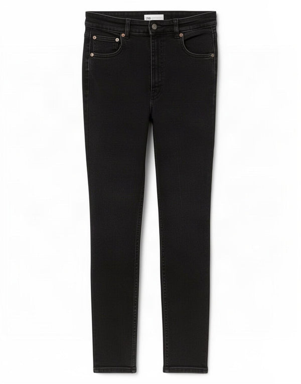 Zara Womens Skinny Jeans IT 40 Medium W30 L26 Black Cotton