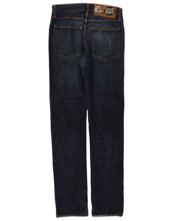 Cheap Monday Womens Slim Jeans W33 L31 Navy Blue Cotton