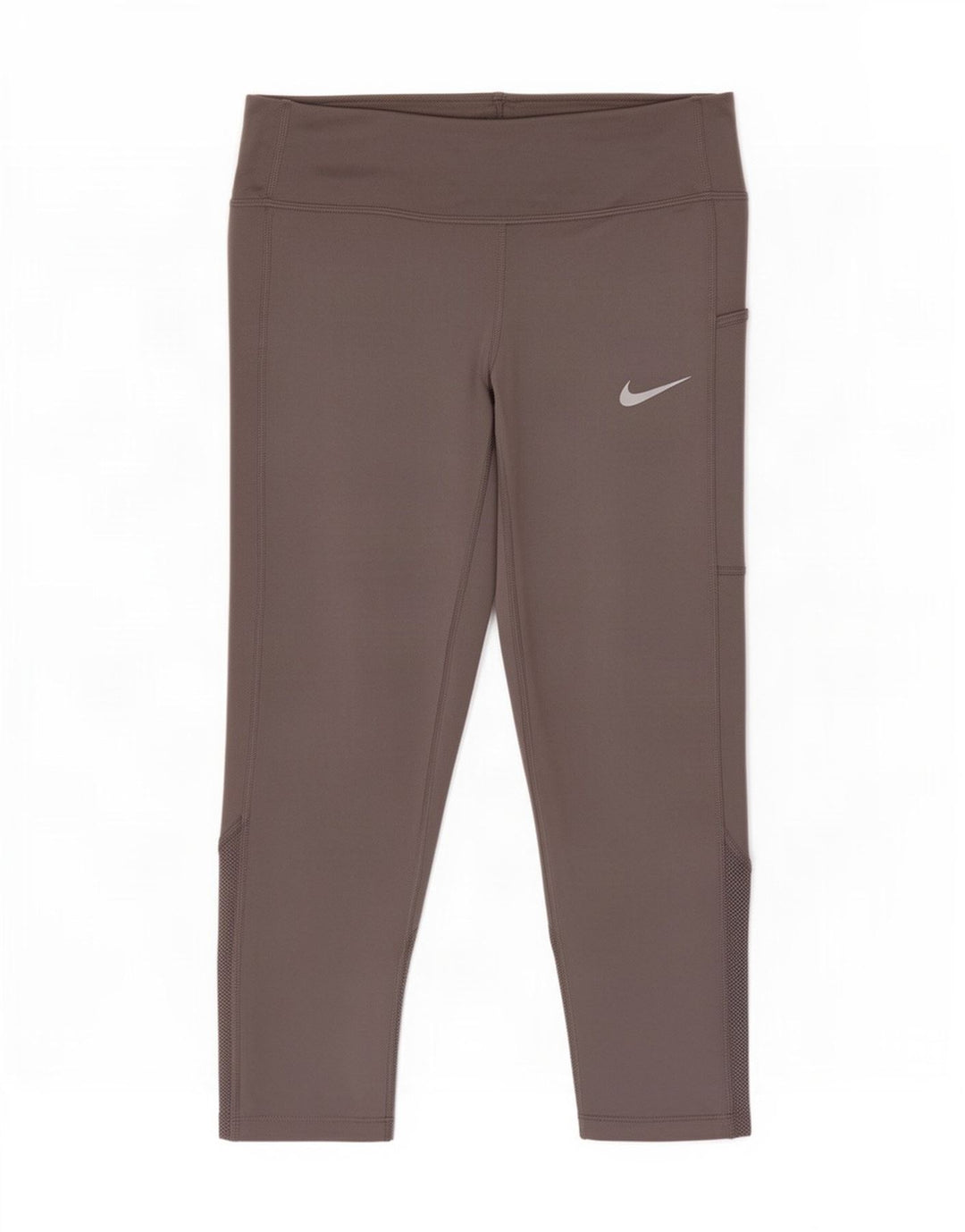 Leggings Nike Dri Fit Capri da donna UK 10 piccoli grigi