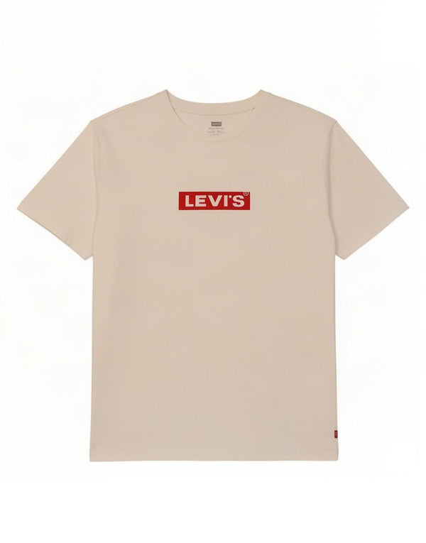 T-shirt grafica da uomo Levi's Top grande in cotone bianco