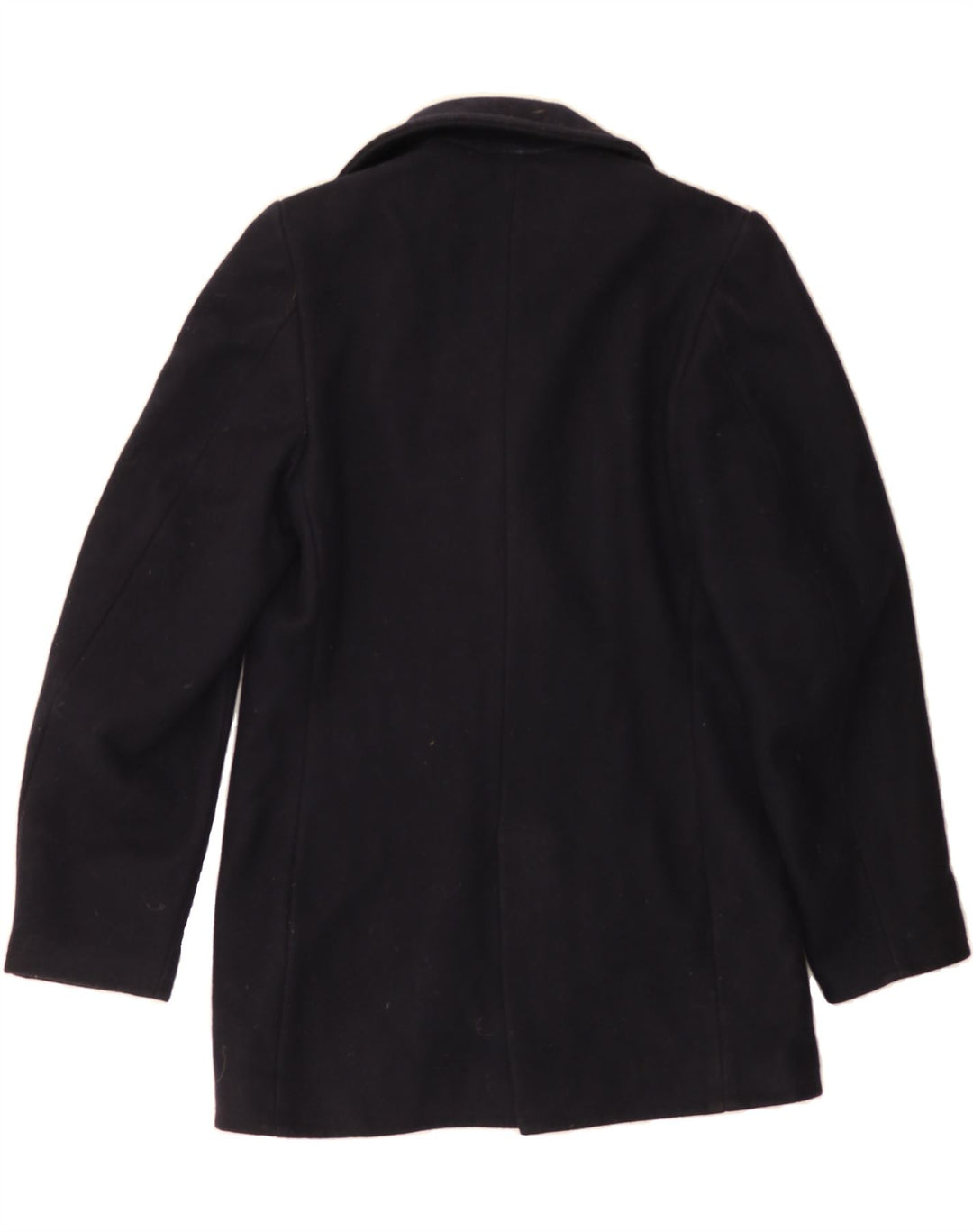 FENDISSIME Womens Pea Coat IT 42 Medium Navy Blue Wool Vintage Fendissime and Second-Hand Fendissime from Messina Hembry 