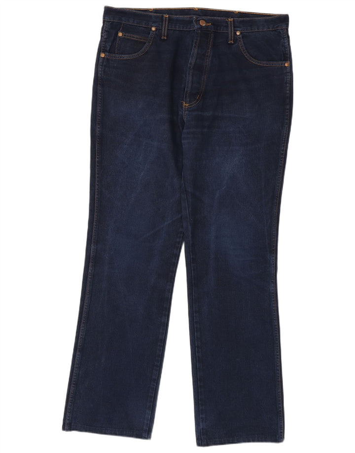 Jeans dritti Evolution da uomo Wrangler W36 L32 cotone blu navy