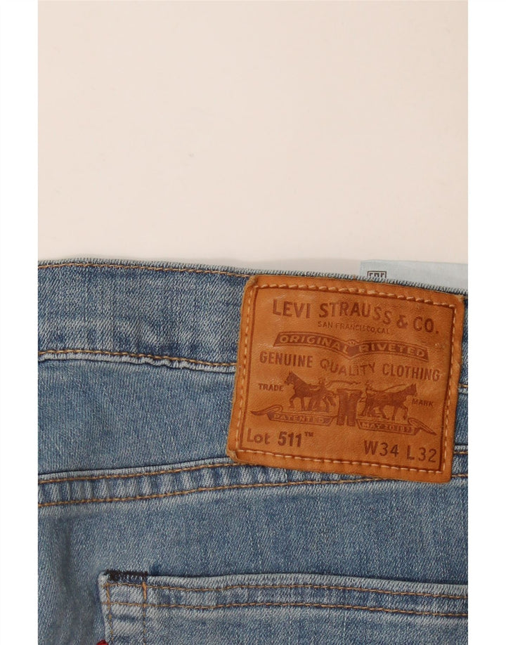 Jeans Levi's Uomo 511 Slim W34 L32 Cotone Blu