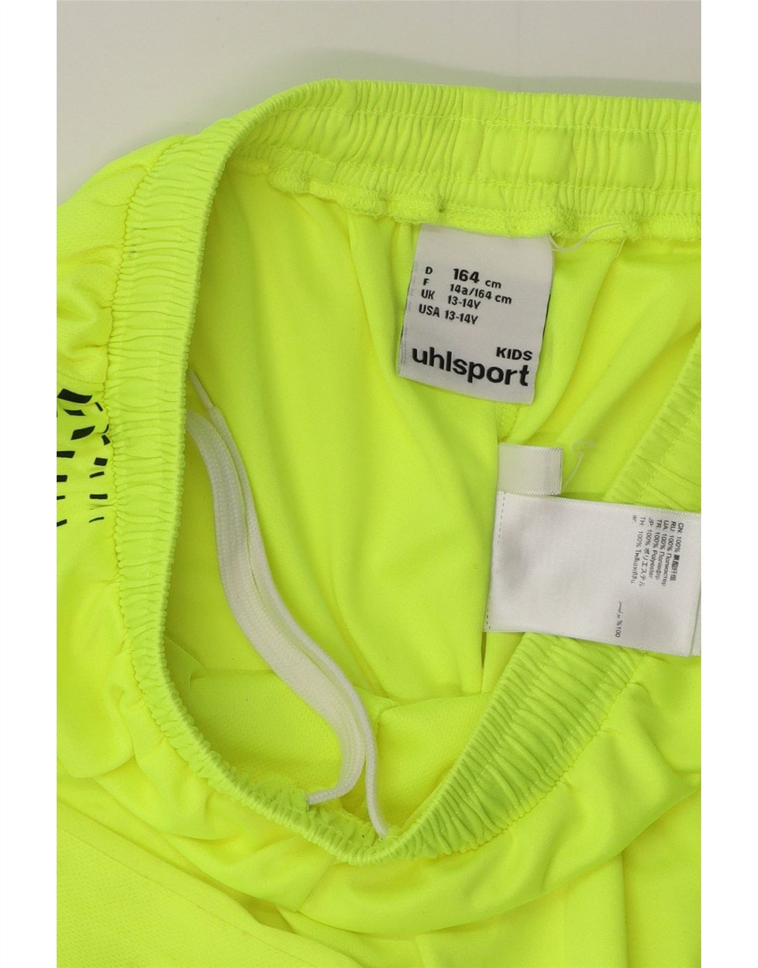 Pantaloncini sportivi UHLSPORT da ragazzo FC Koln 13-14 anni in poliestere verde