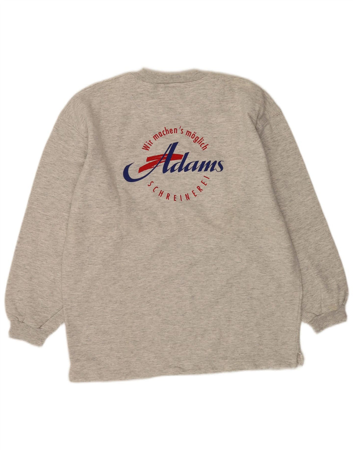 Felpa da uomo Adams Maglione XL Cotone chiazzato grigio