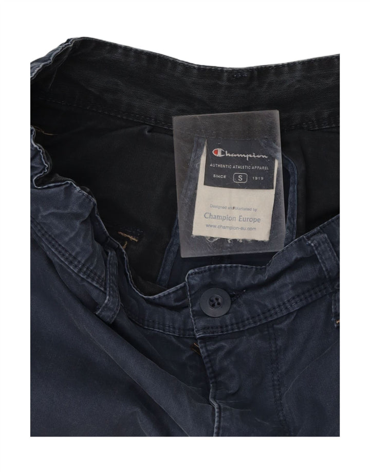 CHAMPION Mens Cargo Shorts Small W32 Navy Blue Cotton Vintage Champion and Second-Hand Champion from Messina Hembry 