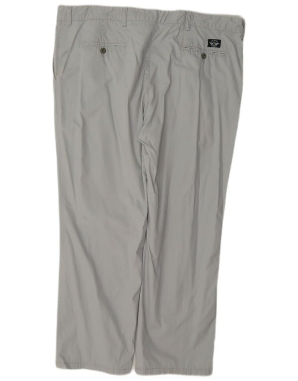 Pantaloni chino con pegging da uomo Dockers W42 L29 Grigi