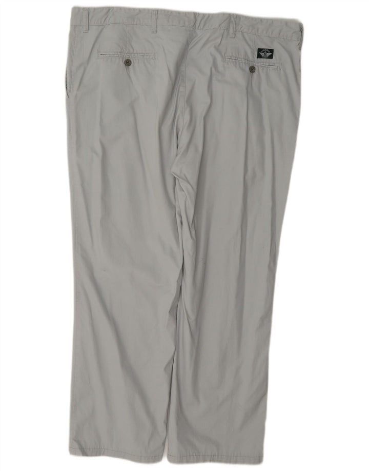Pantaloni chino con pegging da uomo Dockers W42 L29 Grigi