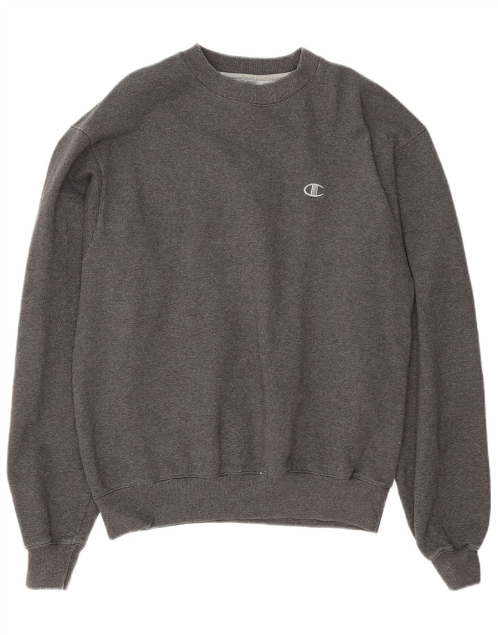 Felpa da uomo Champion in cotone grigio medio