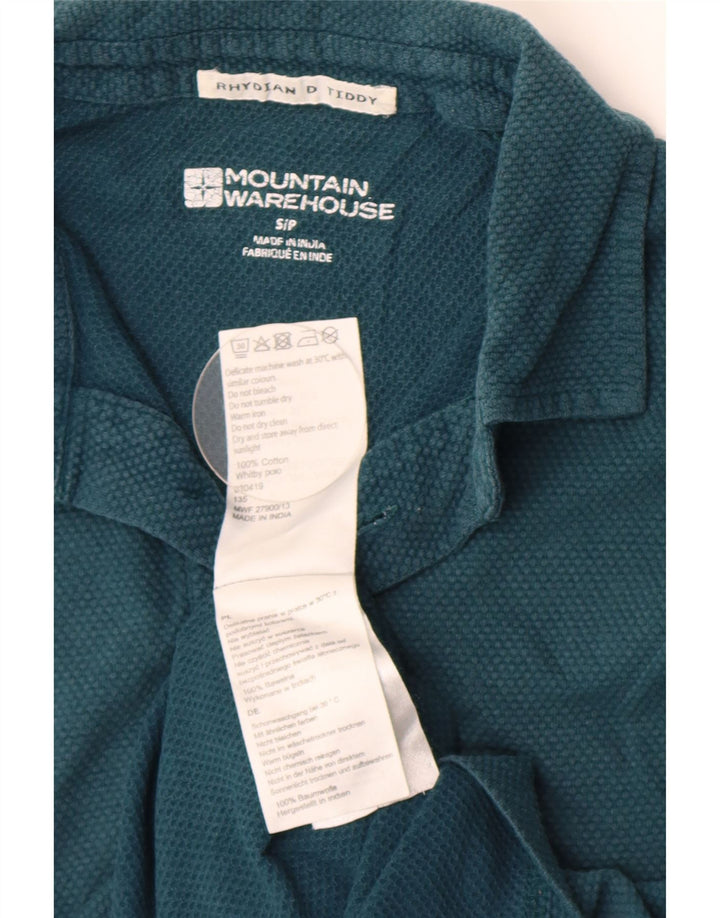 Polo da uomo Mountain Warehouse piccola in cotone verde