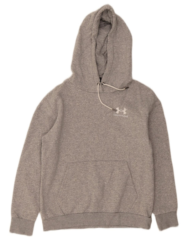 Felpa con cappuccio oversize da donna Under Armour UK 6 XS cotone chiazzato grigio