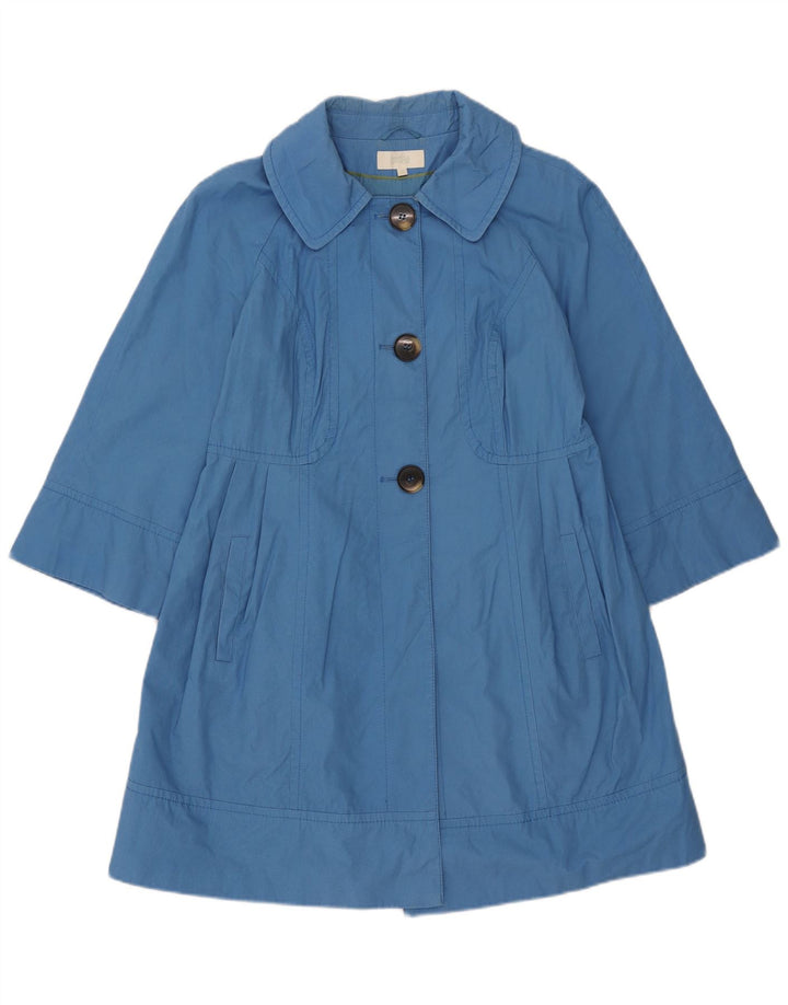 Cappotto con maniche a 3/4 da donna Marks & Spencer UK 12 Cotone blu medio