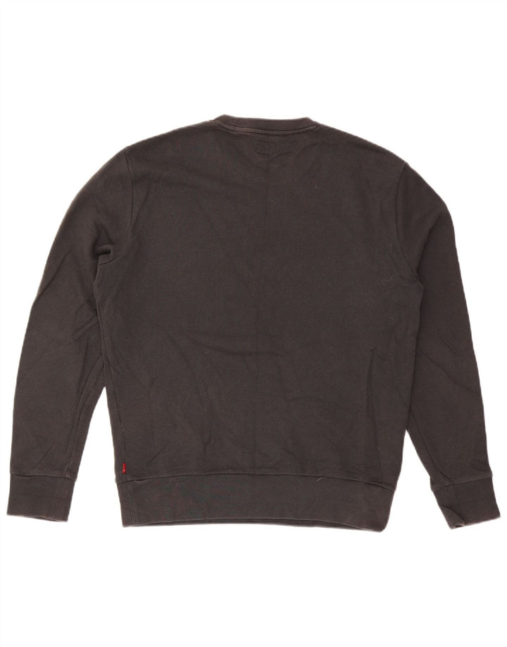 Levi's Uomo San Francisco Graphic Felpa Maglione Cotone Nero Medio