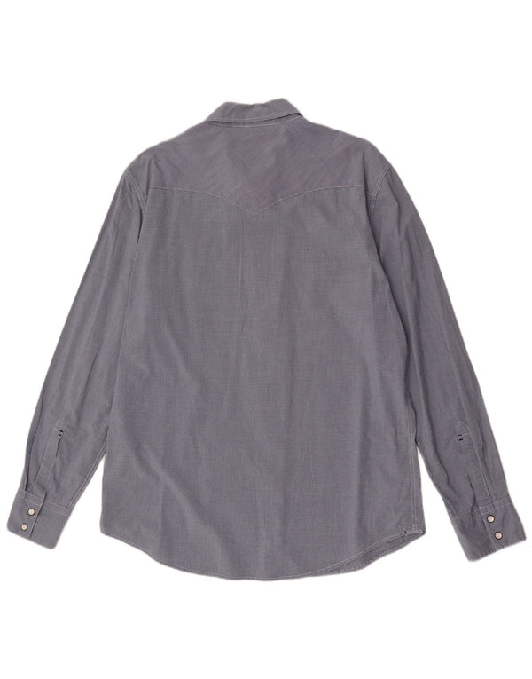 Camicia Levi's da uomo slim fit grande in cotone a quadretti blu navy