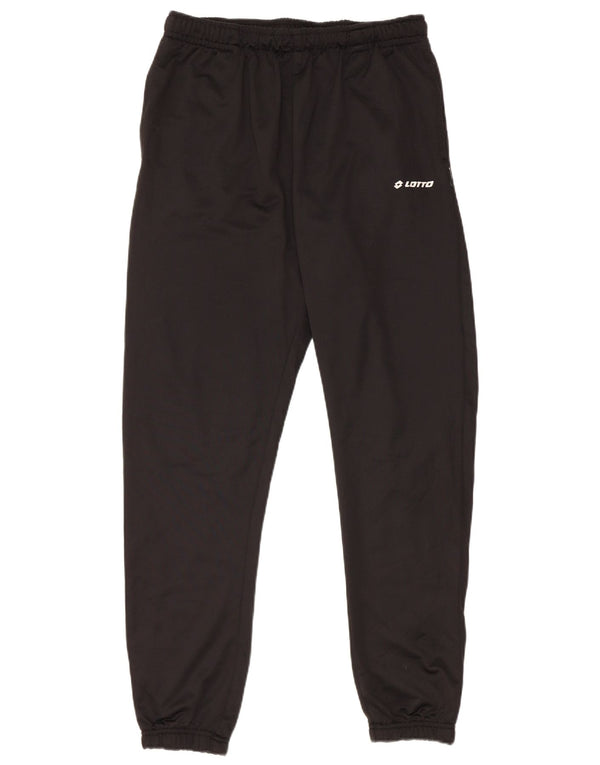 Pantaloni da tuta da uomo Lotto Joggers grandi in poliestere nero