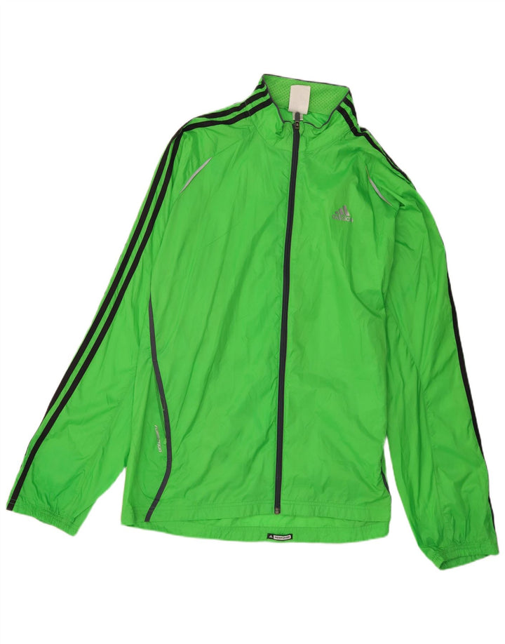 Giacca antipioggia da uomo Adidas UK 40 grande nylon verde