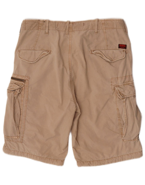 Pantaloncini cargo da uomo Superdry W34 Large Beige Cotton
