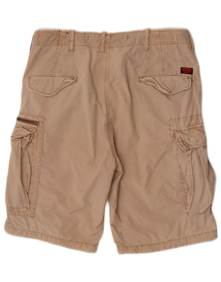 Pantaloncini cargo da uomo Superdry W34 Large Beige Cotton