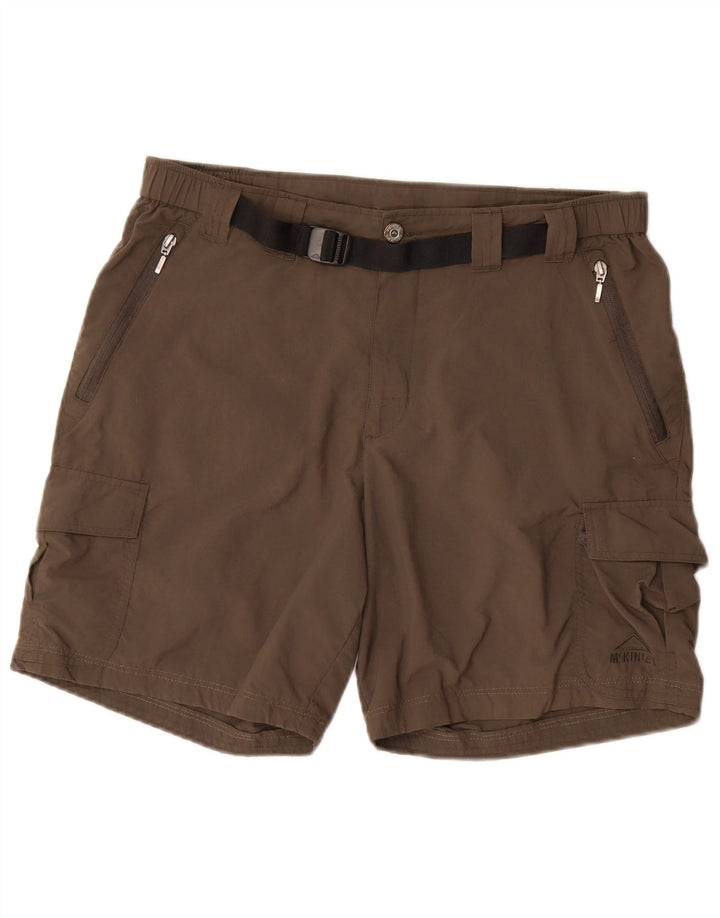 Pantaloncini cargo da uomo McKinley W33 poliestere marrone medio