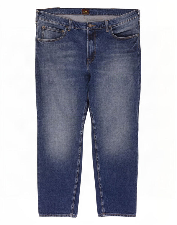 Jeans corti da uomo Lee Rider W40 L27 cotone blu