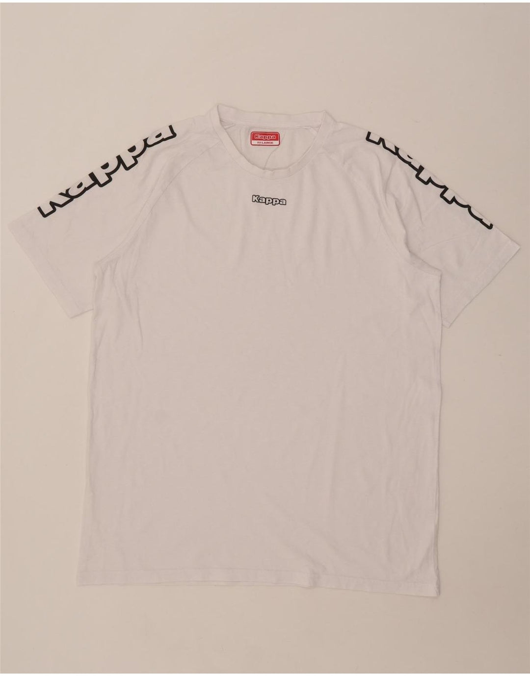 T-shirt grafica da uomo Kappa Top 2XL Bianca