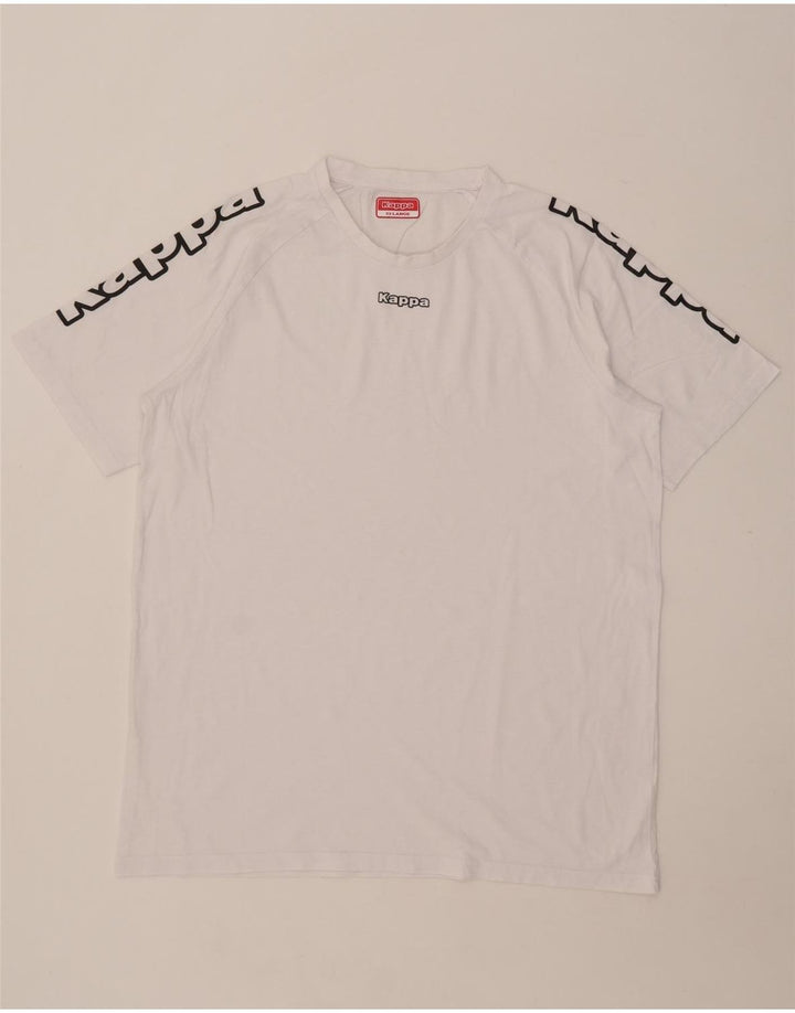T-shirt grafica da uomo Kappa Top 2XL Bianca
