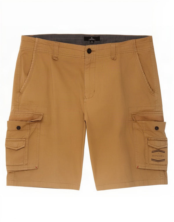 Pantaloncini cargo da uomo Rip Curl W36 grandi in cotone marrone