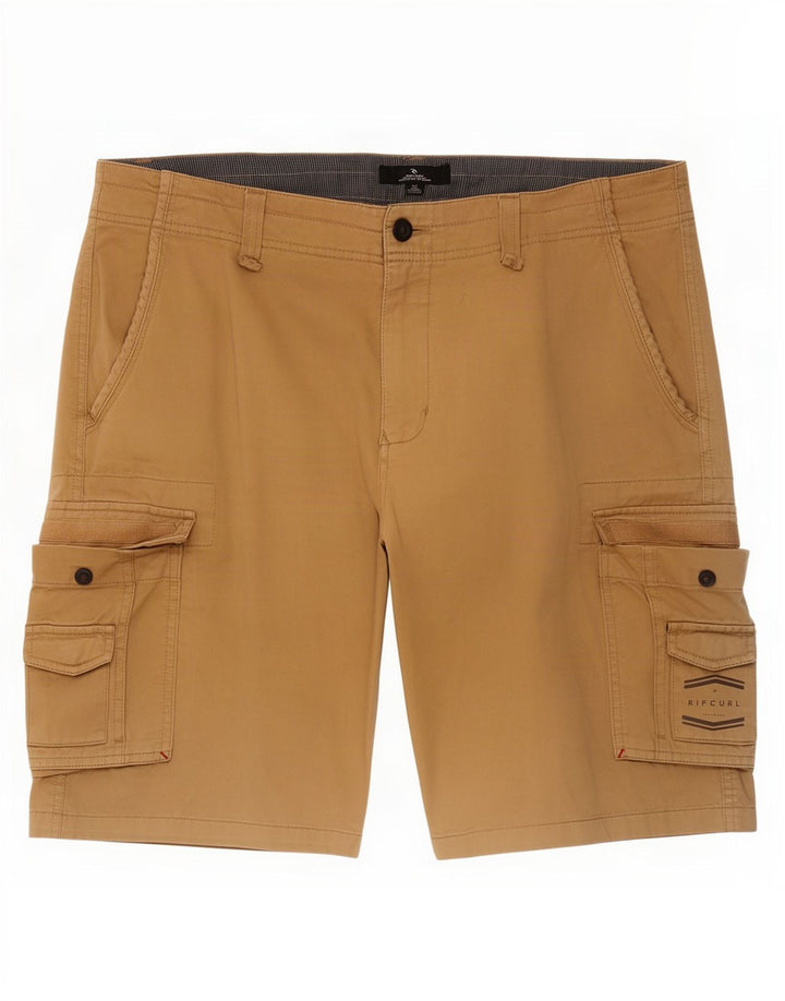 Pantaloncini cargo da uomo Rip Curl W36 grandi in cotone marrone