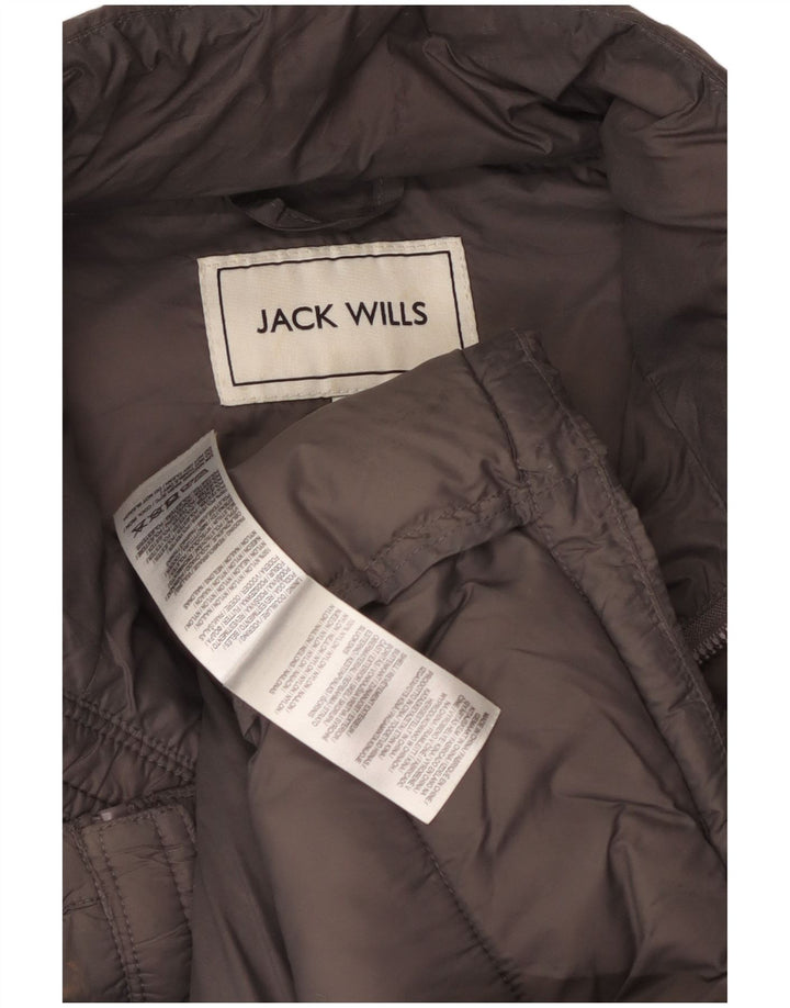 Gilet imbottito da uomo Jack Wills UK 40 grande nylon grigio