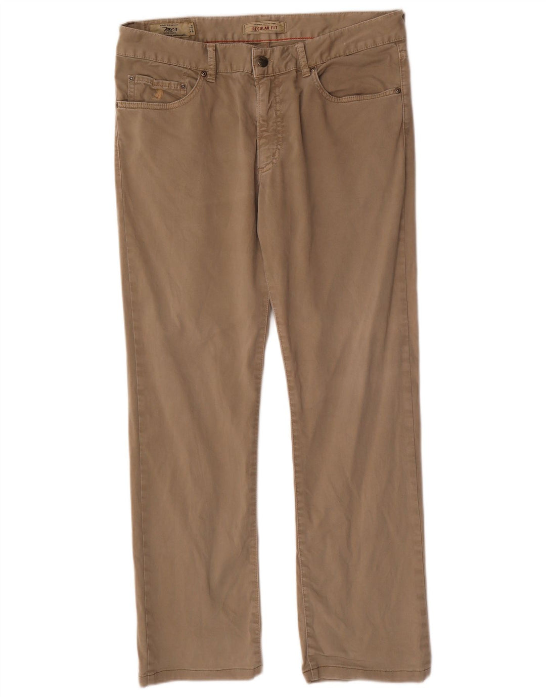 Pantaloni chino dritti da uomo Marlboro Classics W34 L29 Beige