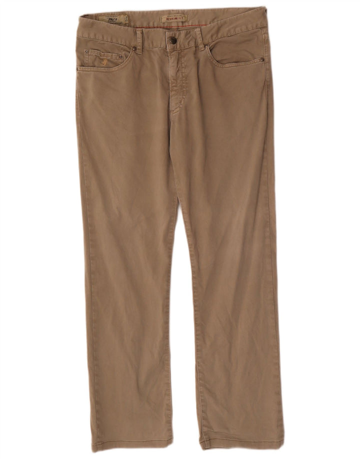 Pantaloni chino dritti da uomo Marlboro Classics W34 L29 Beige