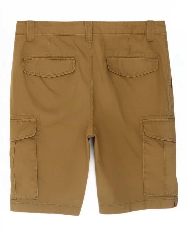 Pantaloncini cargo da uomo Marks & Spencer W32 cotone kaki medio