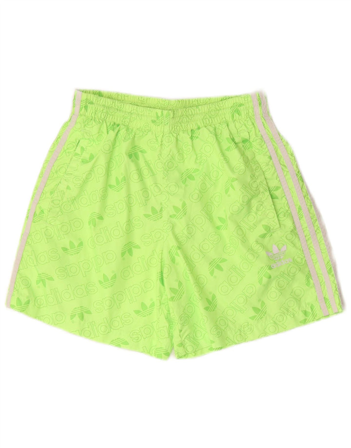 Pantaloncini sportivi grafici da uomo Adidas piccoli in poliestere verde