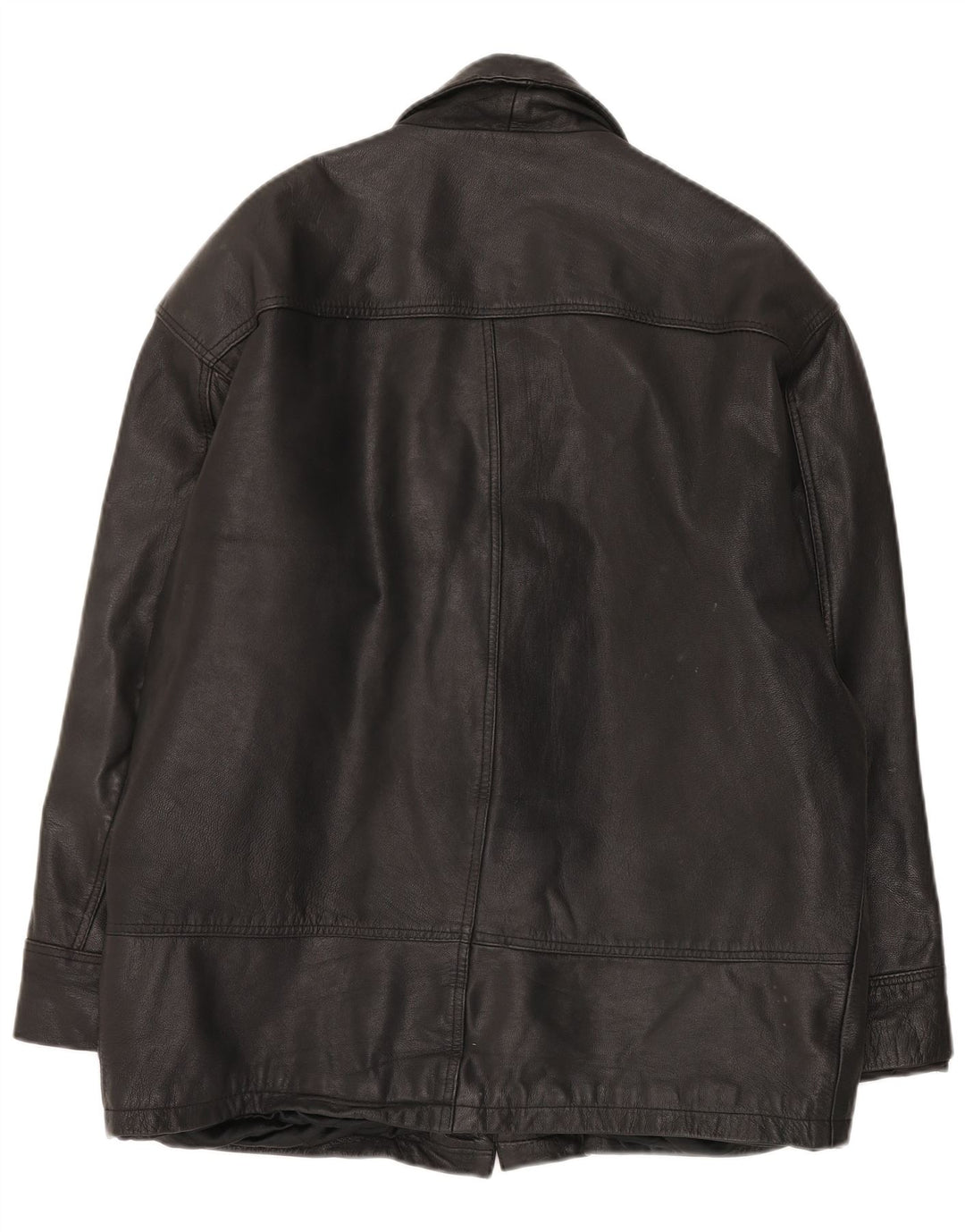 Giacca in pelle da uomo Route 66 UK 40 grande in pelle nera