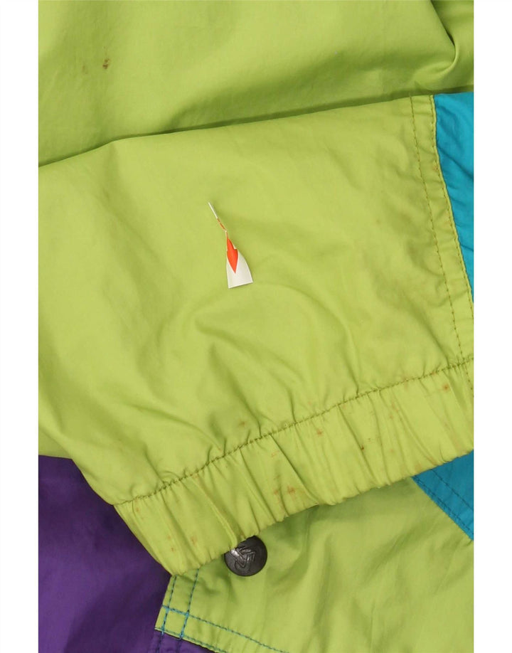 Brugi Giacca antipioggia da uomo pullover UK 40 Large Viola Colourblock in poliammide