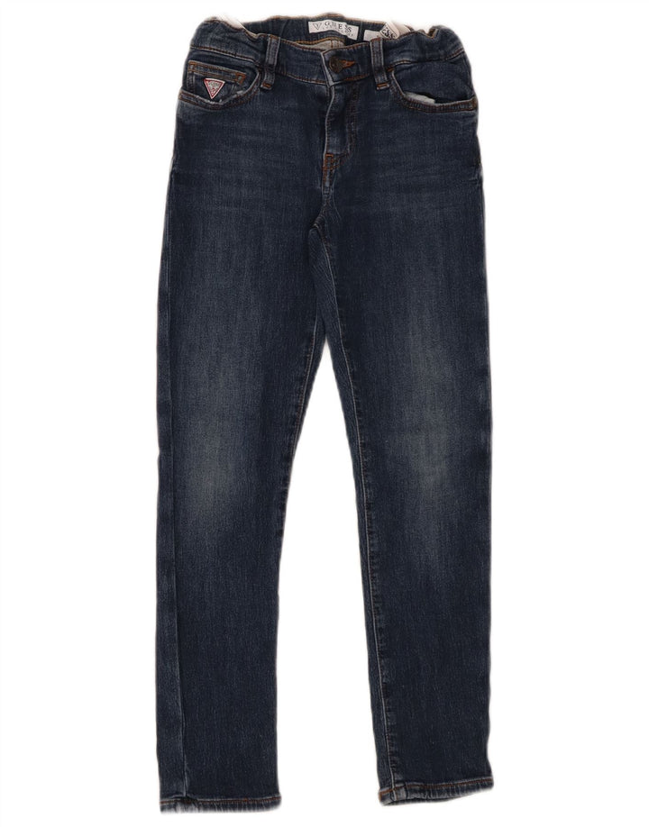 GUESS Boys Slim Jeans 7-8 Years W24 L22 Navy Blue