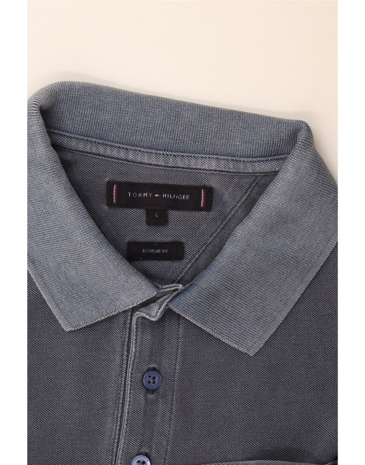 Polo da uomo vestibilità regolare Tommy Hilfiger Large Blu Navy