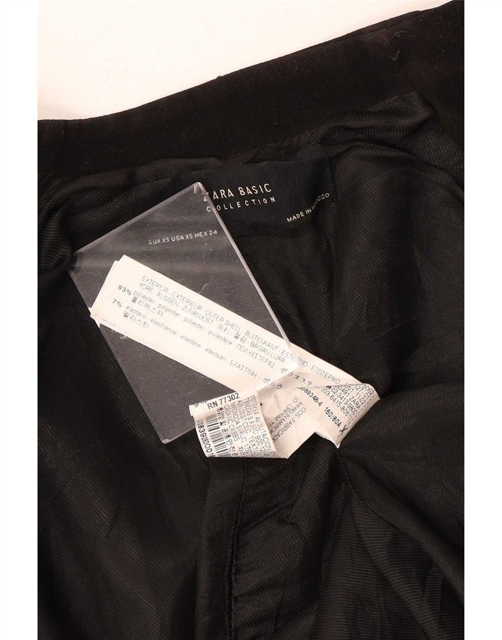 Giacca blazer aperta da donna Zara UK 6 XS poliestere nero