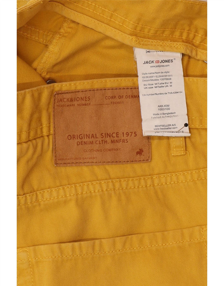 Pantaloncini casual da uomo Jack & Jones medi W32 in cotone giallo