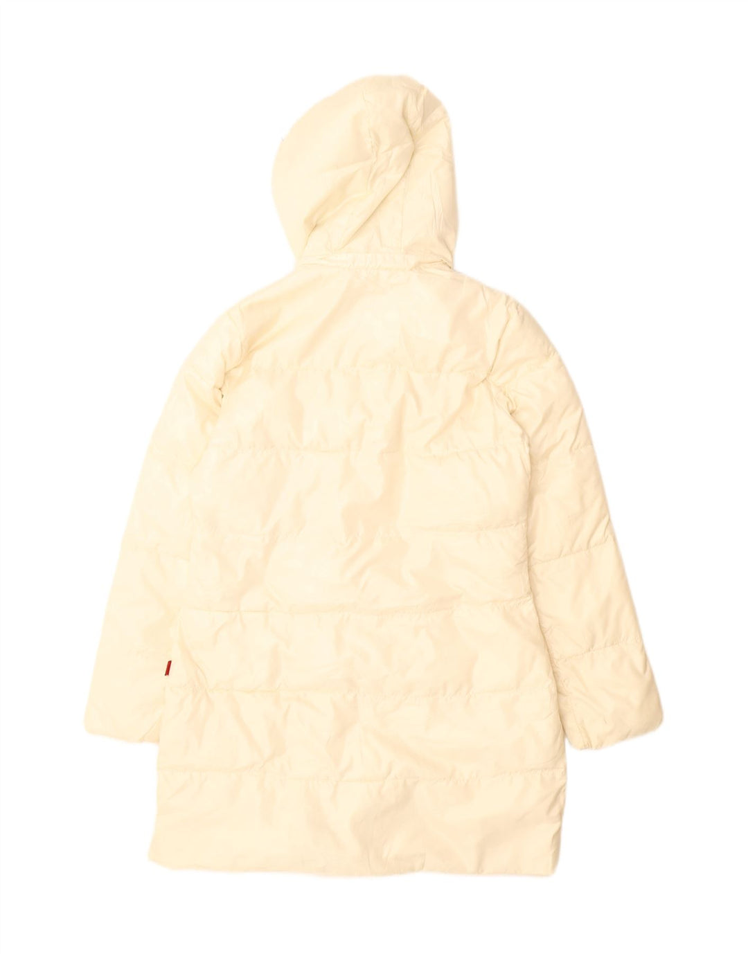Cappotto imbottito con cappuccio da donna Kappa UK 12 medio poliestere bianco sporco