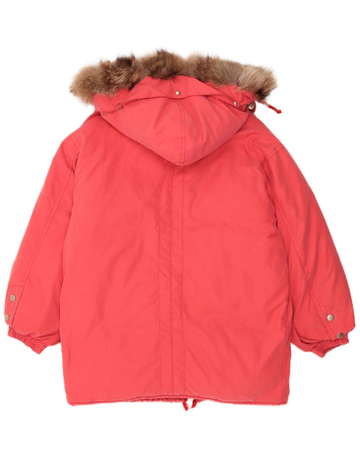 BELFE & BELFE Giacca imbottita oversize con cappuccio da donna IT 44 Medio Rosso