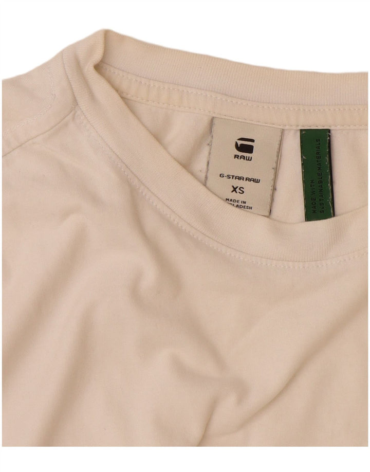 G-STAR Mens T-Shirt Top XS White