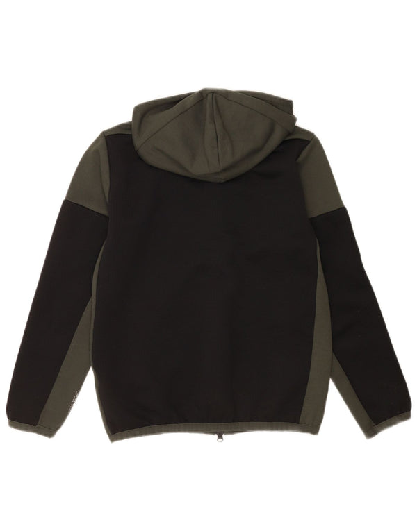 Felpa con cappuccio e zip Adidas da ragazzo del Manchester United, 11-12 anni, nera