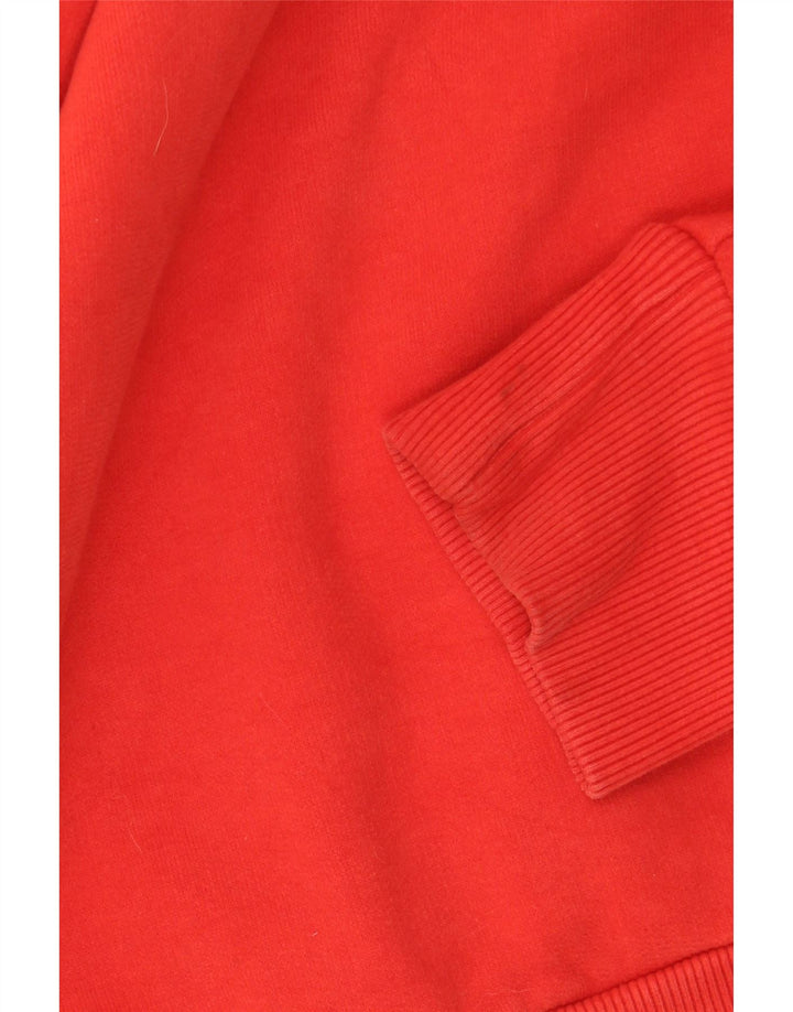 Felpa con cappuccio grafica da uomo SUPERDRY XS in cotone rosso