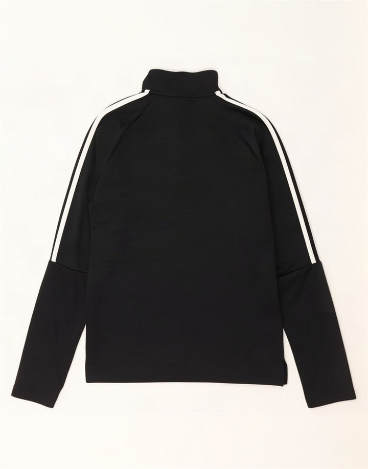 Adidas Mens Aeroready Zip Neck Pullover Tracksuit Top XS Black Polyester