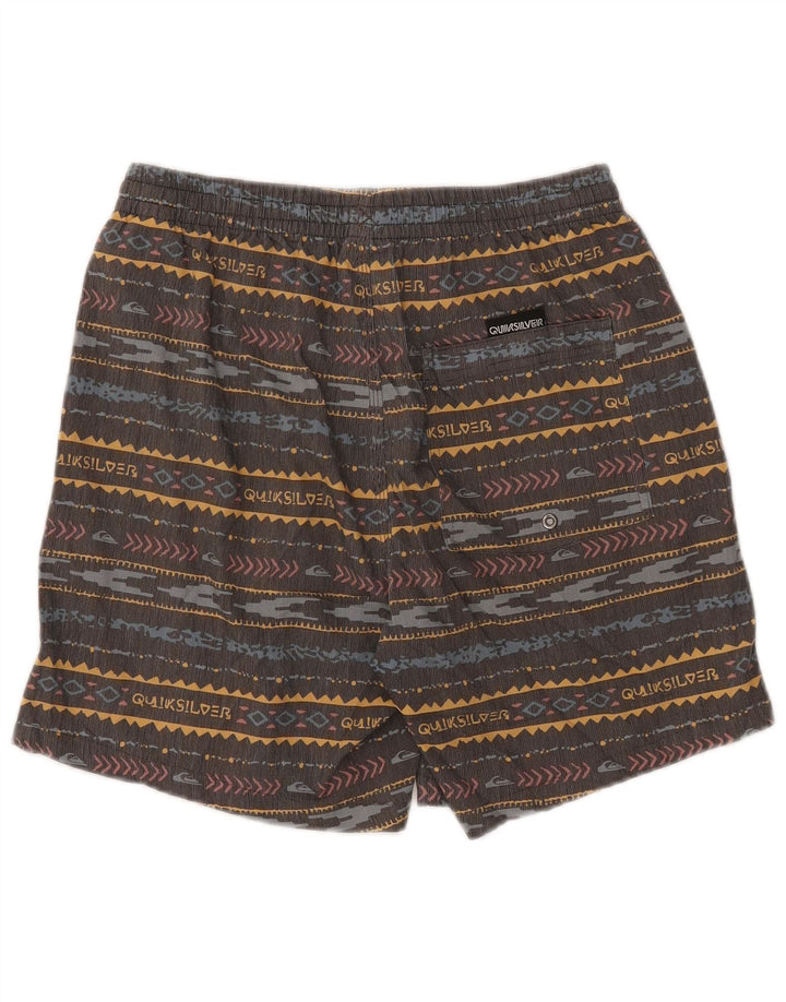 Pantaloncini da bagno da uomo Quiksilver piccoli in poliestere a righe multicolori