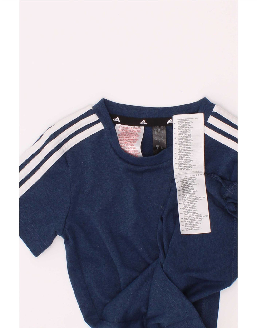 Maglietta Adidas Aeroready da ragazzo, 2-3 anni, in poliestere blu